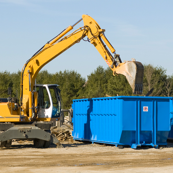 are there any restrictions on where a residential dumpster can be placed in Wyandotte